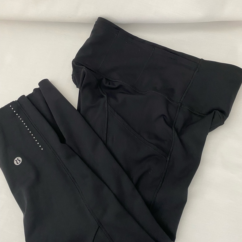 Lululemon‎ Crop Legging 4 EUC Black